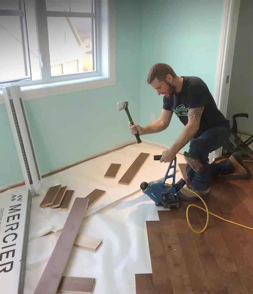 Installation de plancher